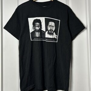 Post Malone and Tyla Yaweh Collab Tommy Lee Black Rap Merch Concert T-Shirt